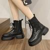 Женские ботильоны Осень 2022 Модная обувь Женские ботинки на платформе Женские удобные ботинки для ходьбы