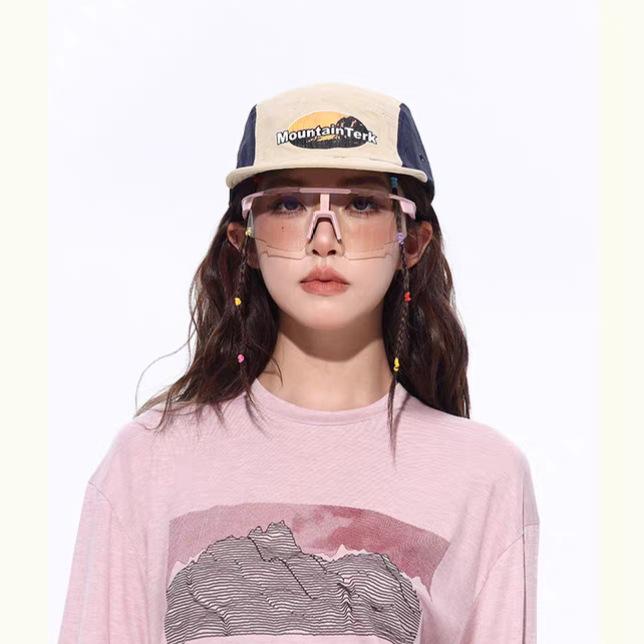 American retro quick-drying five-piece short-brimmed hat women's summer thin outdoor camping hiking shading baseball cap men's tide