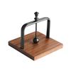 Napkin Holder Wood Table Napkin Holder with Weighted Metal Arm Modern Cocktail Napkin Holders for Home Kitchen Office Restaurant