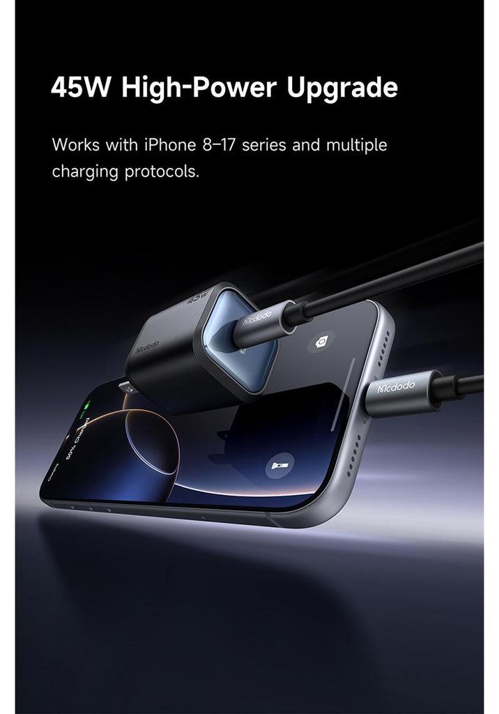 Быстрое зарядное устройство Mai Duo Duo 45 Вт GaN для устройств Huawei, Samsung и Apple