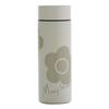 MARY QUANT Stainless Steel Bottle (Ivory / 300ml / Approx. 16.9x5.8x5.8cm) Lunchtime Water Bottle, Dull Pastel Daisy Design (Insulated and Ice-Proof)