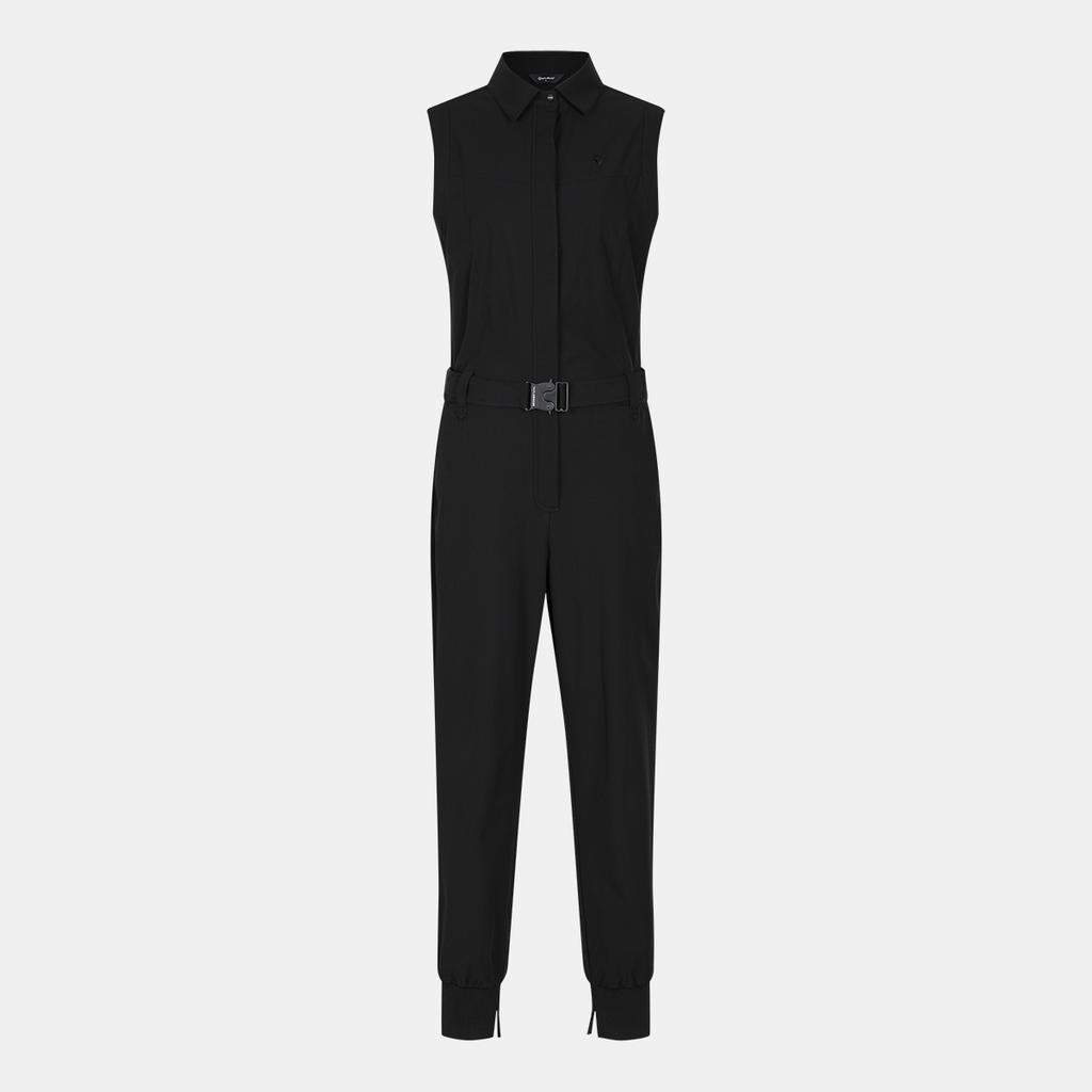 TAYLORMADE APPAREL Women'S Belted Collar Sleeveless Jogger Jumpsuit T8031On5105-199