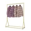 Mannequin Display Rack: Women's Clothing Store, Movable Gold Wrought Iron Hanging Rack