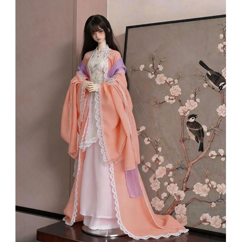 Кукла BJD 60 см Набор одежды Ханьфу Масштаб 1/3 Коллекционные куклы Традиционный китайский костюм принцессы Только тканевое платье