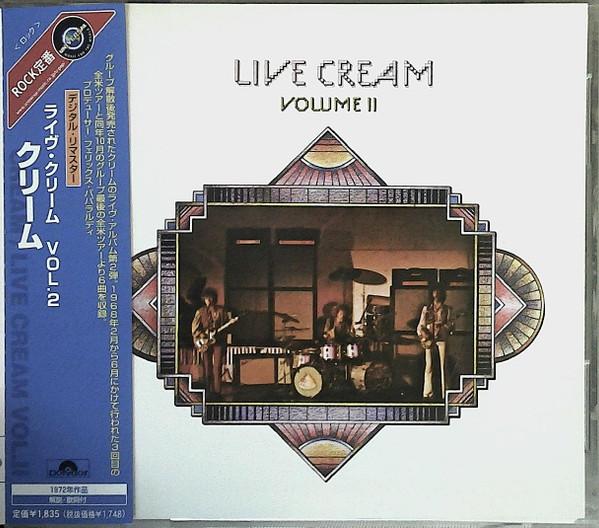 CD КРИМ Live Cream Vol.2 UICY2373 Polydor 2002 Япония Рок Б/у