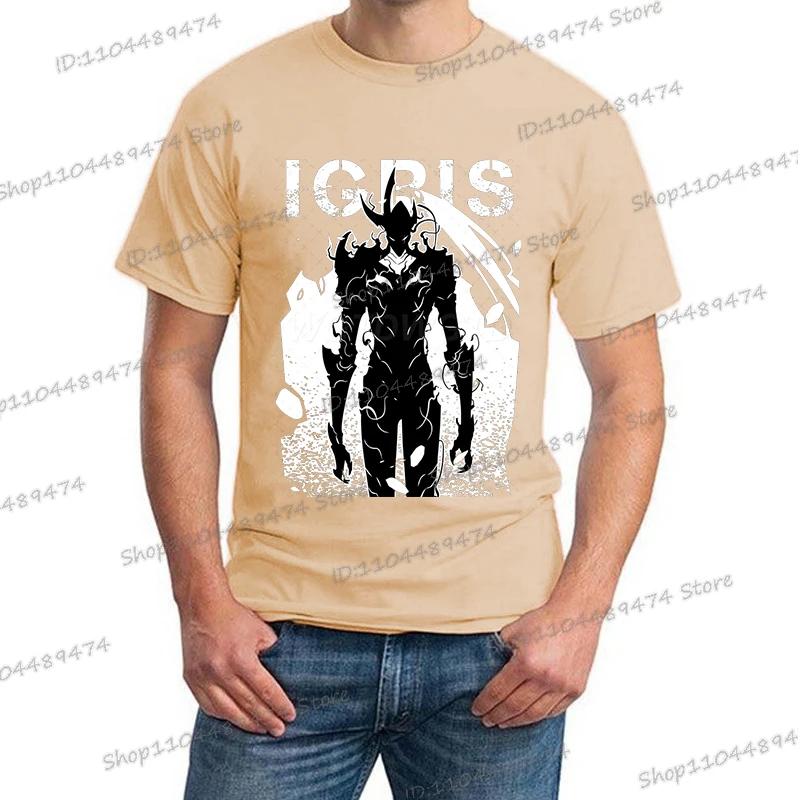 Новая летняя мужская футболка с аниме Solo Leveling, топы, с коротким рукавом, мужская футболка, модная уличная, унисекс, футболки Solo Leveling, одежда