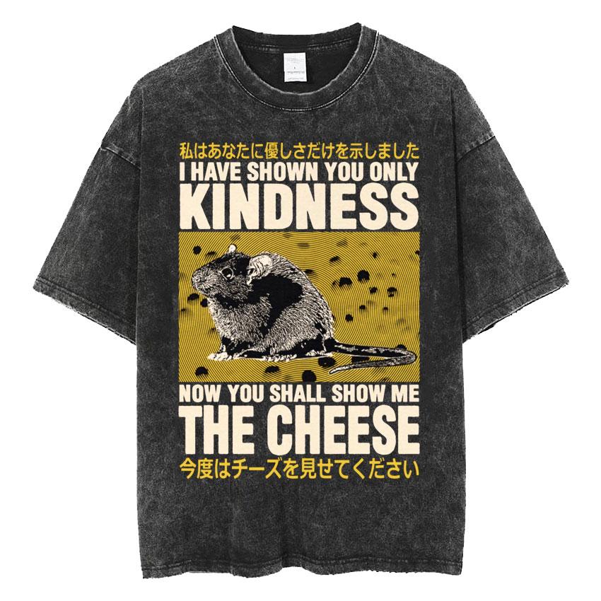 Ужасы бесконечны, но я остаюсь глупым футболка смешная в японском стиле лягушка ретро выстиранная футболка мужские футболки оверсайз топы