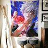 Стенная гобеленовая ткань Jujutsu Kaisen Эстетичное настенное панно Печатное тканевое одеяло Декоративные гобелены для спальни гостиной Декор дома