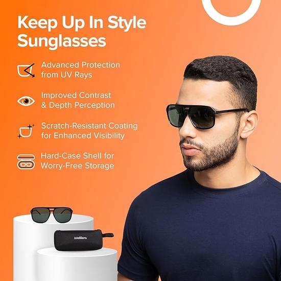Солнцезащитные очки Intellilens Pilot Polarized & UV Protective Sunglasses For Men & Women | Очки для мужчин и женщин