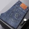 2024 New Four Seasons Wearable Autumn/Winter High End Light Luxury Stretch Jeans For Men'S Trendy Brand Long Pants