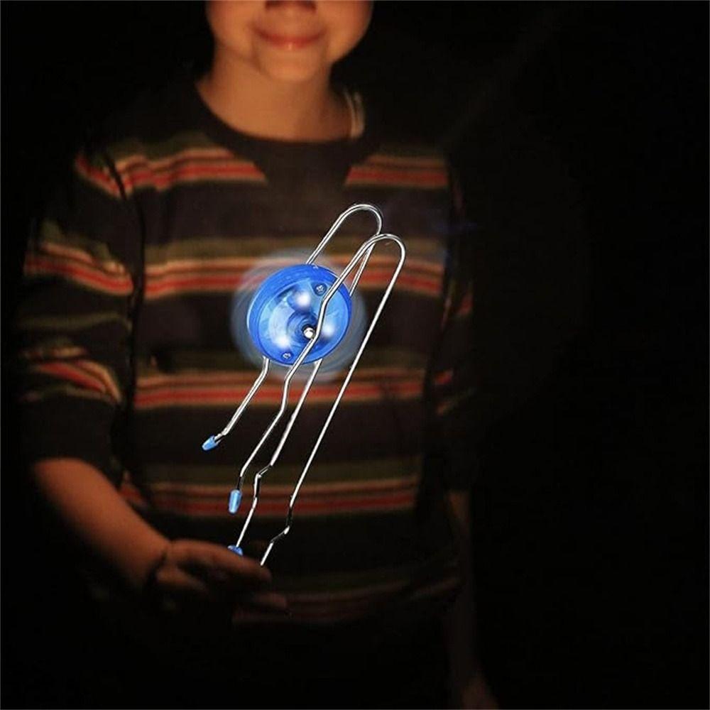 Ретро Винтаж Магнитная Рельс Йойо Мигающая Подсветка Твирлеры Магнитное Гироскопическое Колесо Классические Игрушки