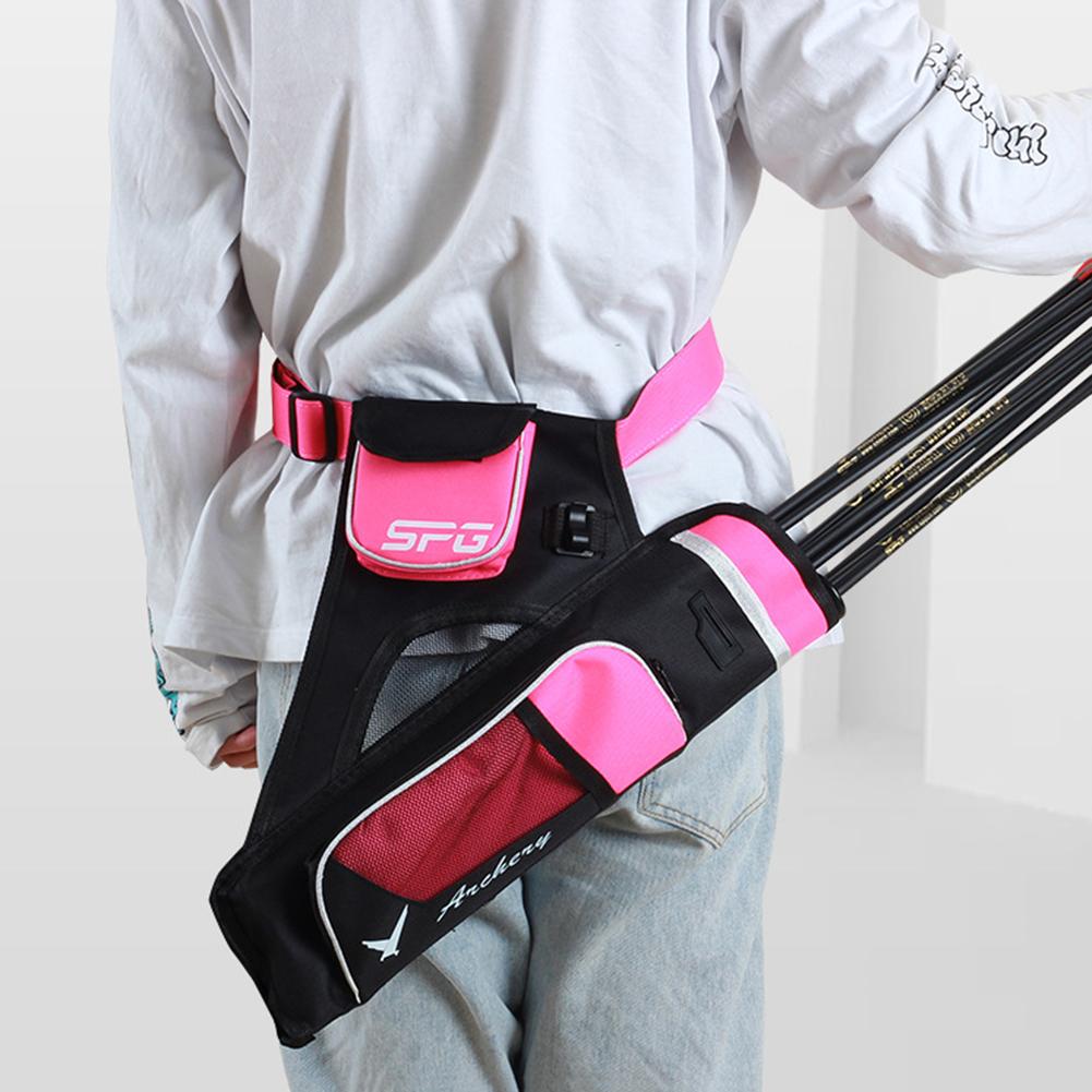 Arrow Bag Oxford Cloth Arrow Quiver 3 Tubes Single Shoulder Bag for Bow Arrow Archery Hunting Shooting Accessories