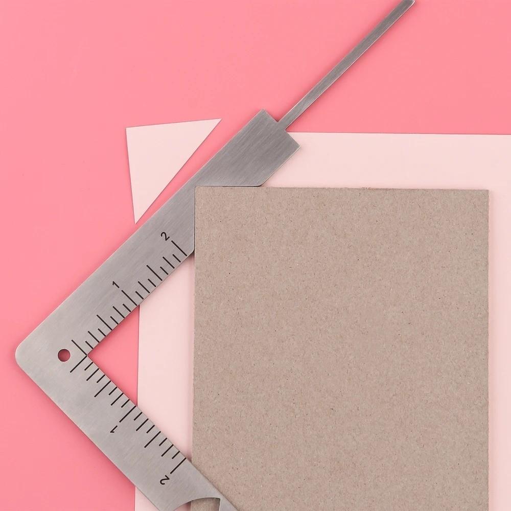 Multi-Function Book Cover Guide 5-in-1 Gauge Ruler Durable Book Cover Positioning Ruler