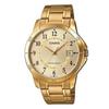 #MTP-V004G-9B Мужские стандартные золотые часы из нержавеющей стали с циферблатом золотого тона и датой