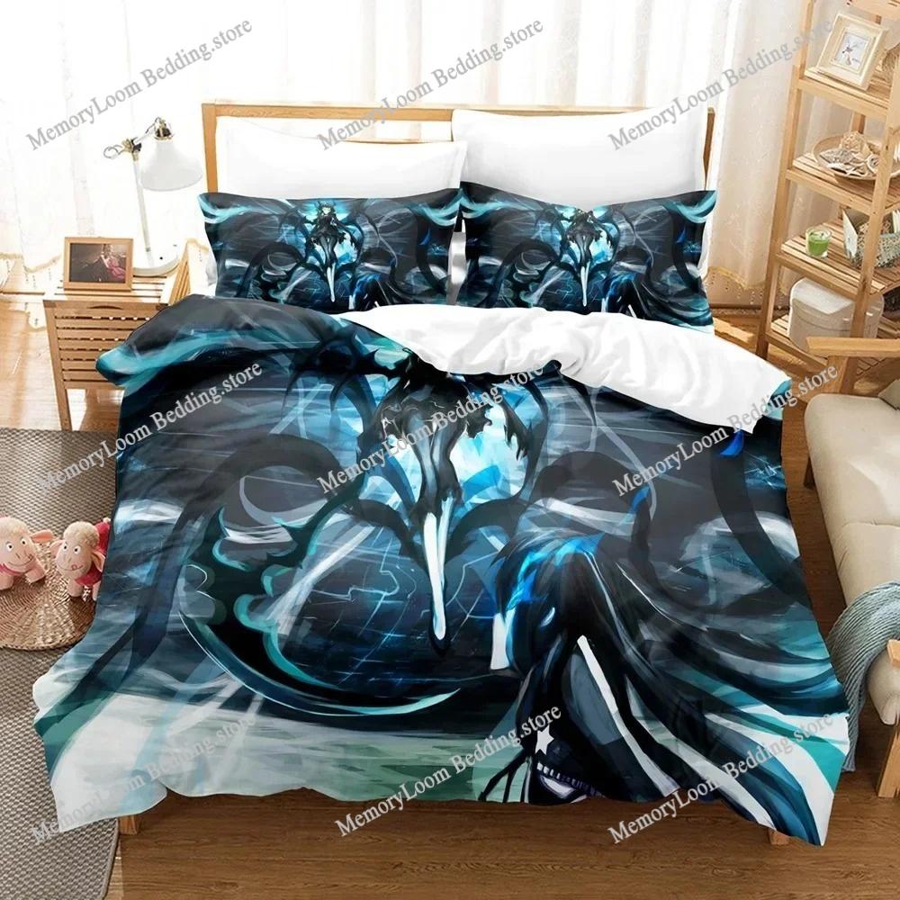 Black Rock Shooter Аниме 3D Пододеяльник Постельное белье Полиэстер Наволочки Пододеяльник Домашний Декор Для Подростков Подарок Twin King Queen