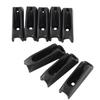8PCS Kayak Cleat Quick Grip Black High Strength Nylon Self Lock Rope Cleat for Canoe Inflatable Boat Dinghy Yacht