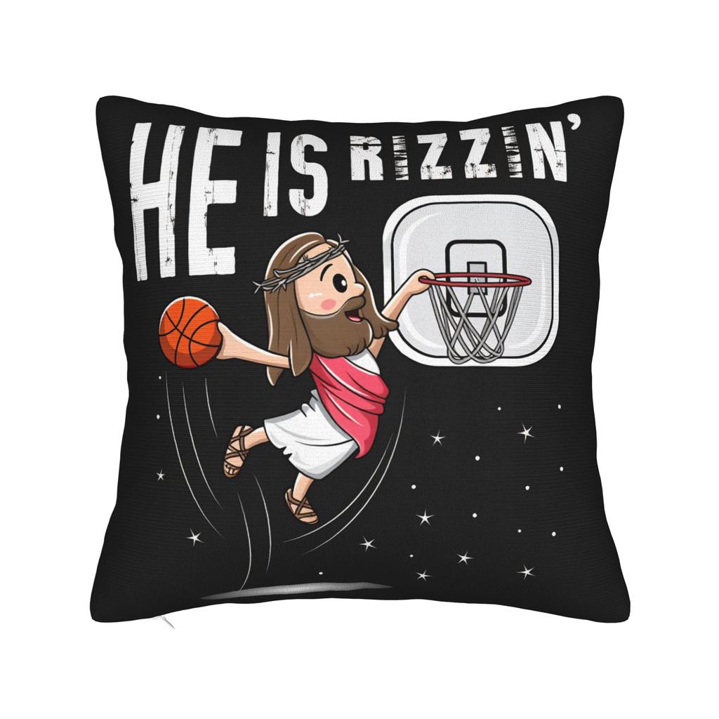 He Is Risen Boho Easter Christian Jesus Pillow Case Fashion Pillow Cover Soft Pillowcases For Chair Sofa Home Decor