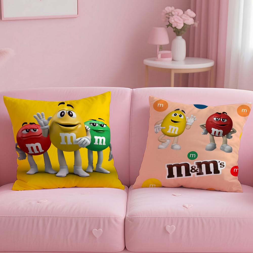 Популярная наволочка M&M's Удобная двусторонняя наволочка Идеально подходит для автомобиля, дивана, спальни и не только