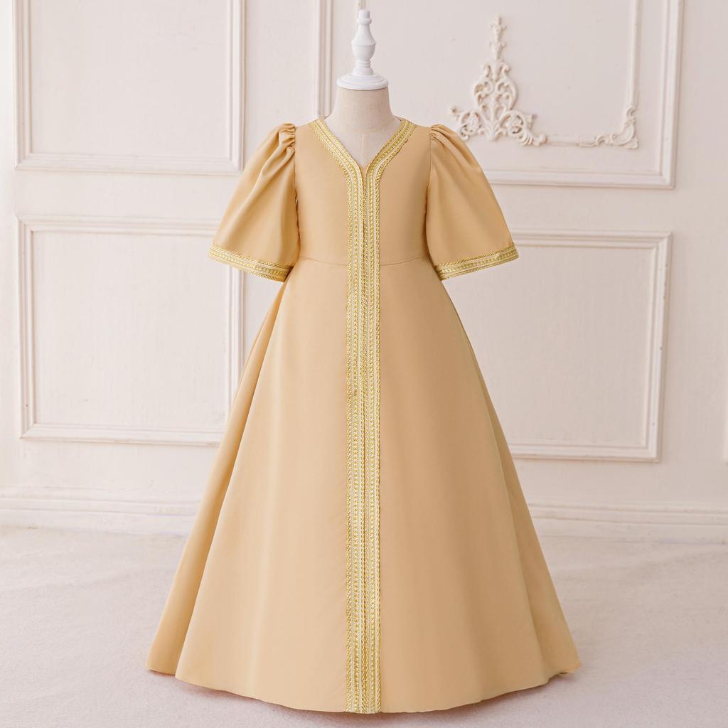 Платье принцессы с цветочным принтом в ближневосточном стиле для девочек