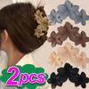 Korean Fashion Gradient 12cm Flower Hair Clip For Women Sweet Hairpins Hair Claws Crab Clamp Barrettes Hawaiian Hair Accessories