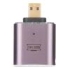 HD Multimedia Interface Female To Micro HD Multimedia Interface Adapter with LED Light 48Gbps