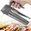 Oil Sprayer and Dispenser 304 Stainless Steel Oil Dispenser Spray Bottle 500ml Refillable Oil Dispenser Bottle for Home Cooking