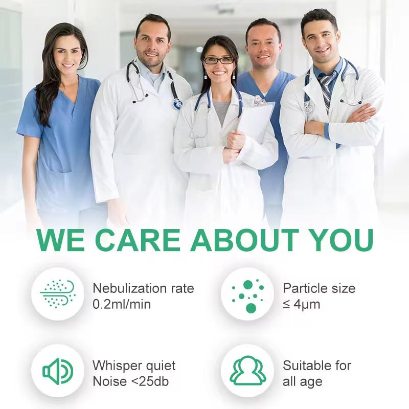 Медицинский бесшумный сетчатый небулайзер, ручной ингалятор для лечения астмы, распылитель, детский медицинский мини-портативный небулайзер, увлажнитель