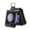 For Samsung Galaxy Z Flip7 FE 5G/Z Flip6 5G Case Zipper Pocket Leather+PC Phone Cover with Ring Holder