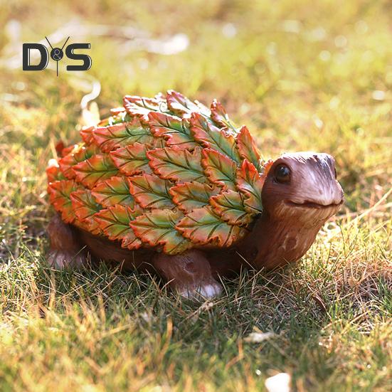 Садовый лист, фигурка животного, черепаха, сова, белка, кролик, лиса, птица, ёж, улитка, статуэтка, скульптура животного из смолы, украшение для двора, орнамент