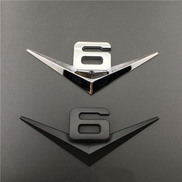 3D металлическая наклейка на крыло автомобиля, значок на задний багажник V6 V8, наклейка для Je/ep Grand Cherokee Wrangler Toy/ota Hon/da Nissan, аксессуары