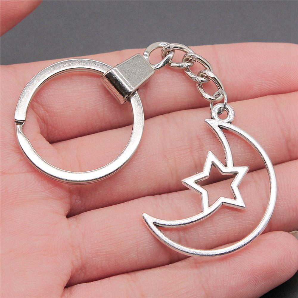 Солнце Луна Пентаграмма Брелки Женские Ювелирные Изделия Бизнес Креативный Сувенир