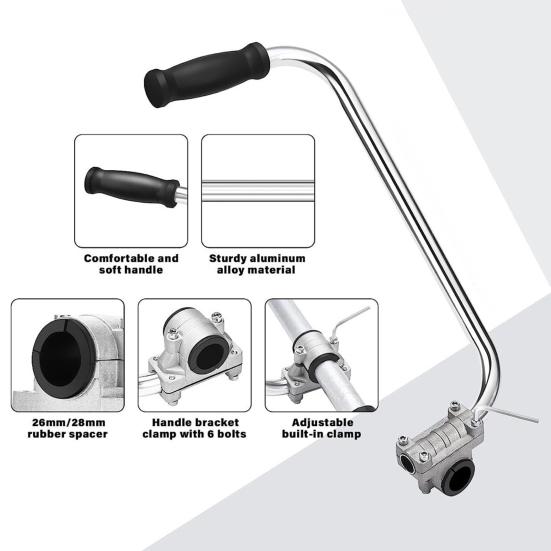 45293 шт. Вспомогательная рукоятка для газонокосилки, триммер для стрижки сорняков, рукоятка для улучшения осанки, эргономичная