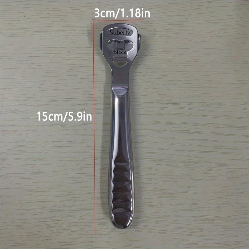 1 набор из нержавеющей стали для бритья ног и удаления огрубевшей кожи на пятках с 10 лезвиями, набор инструментов для ухода за ногами и педикюра
