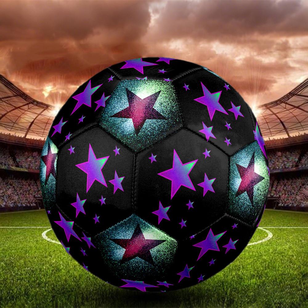 1PC Cosmic Star Cluster Galactic Soccer Ball Size 5 Football Machine Sewn Indoor/Outdoor Universal Football Gift W46