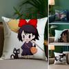 Fantasy Movies K-Kikis Delivery Service-MT Pillow Case Plush Linen Soft Double Sided Printed Design Throw Cushion Decorative
