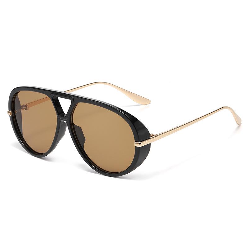 New Vintage Pilot Round Sunglasses Women Men Metal Frame Sun Glasses Circular Eyewear Sunglasses for Male Female Eyeglasses