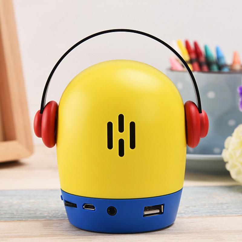 Детский мини-динамик, совместимый с Bluetooth, беспроводной портативный динамик Bluetooth V3.0 с картой Tf