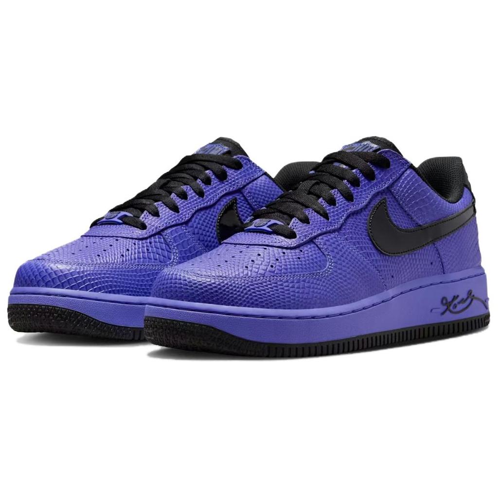 Kobe Bryant X FC Barcelona X Nike Air Force 1 Low Protro Persian Violet Unisex Sneakers Purple Black II7062-500