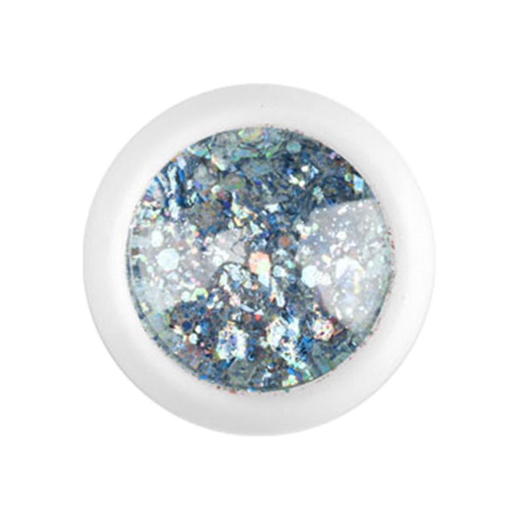 Коренастый блеск, смешанные чешуйки, боди-арт, ногти, волосы, тени для лица, макияж для тела