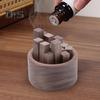 Wooden Aromatherapy Diffuser Round Car Essential Oil Diffuser Natural Wood Stick Fragrance Expanding Base Home Office Desktop Decoration