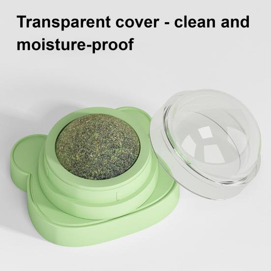 Игрушка-шарик с кошачьей мятой для кошек, вращающийся на 360 градусов шарик с кошачьей мятой, безопасная жевательная игрушка для котят для кошек, лизание, здоровье зубов, способствует активной игре