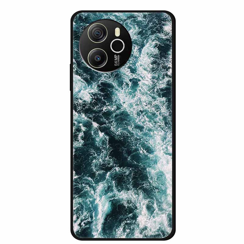 Для Blackview Shark 8 4G Чехол 6.78'' Мультяшный Черный Силиконовый ТПУ Мягкая Крышка Телефона для Blackview Shark 8 Защитный Para Shark 8 4G