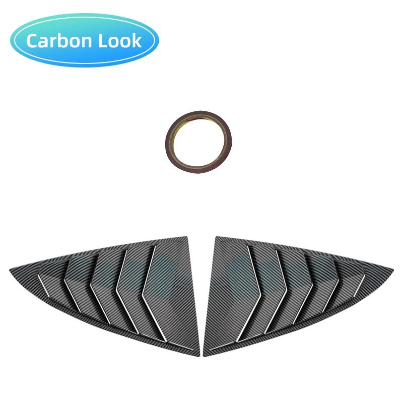 For Tesla New Model 3 2017-2025 Car Rear Triangle Window Shutters Sunshade Modified Decoration Carbon Fiber Accessories