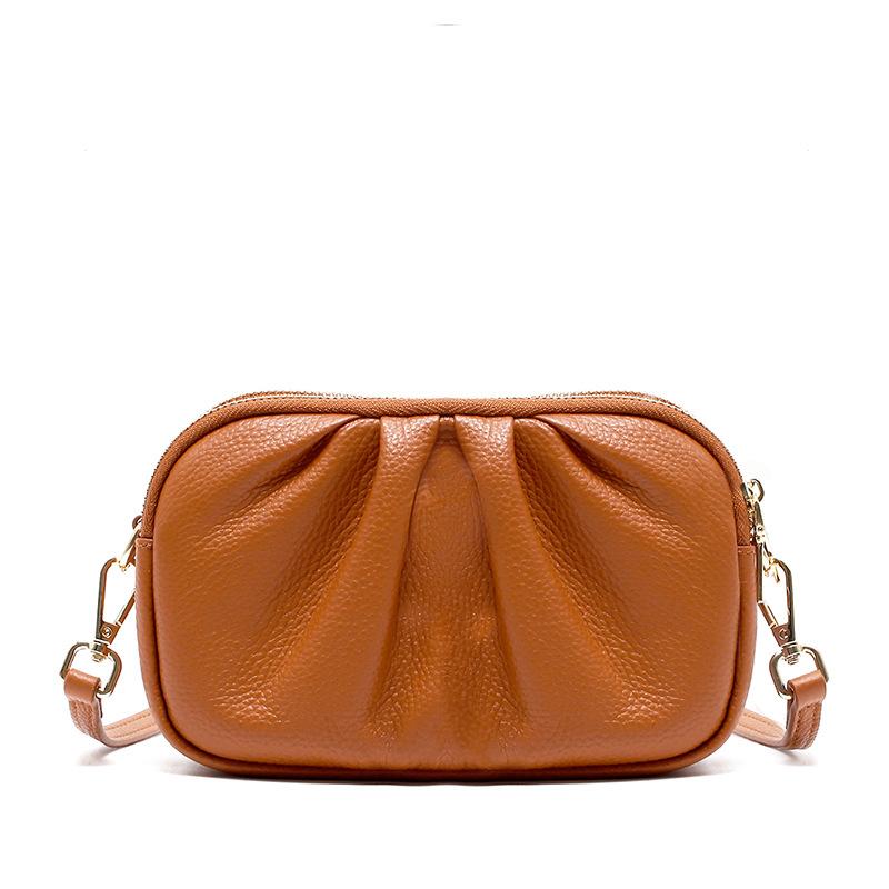 Женская сумка из натуральной кожи, высококачественная сумка для мобильного телефона, кошелек для монет из коровьей кожи с верхним слоем, сумка на одно плечо