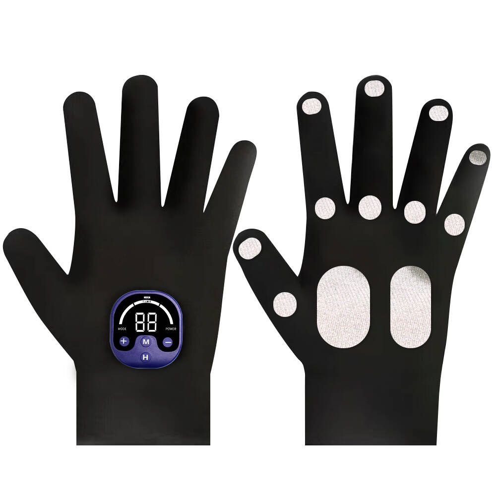 Skin Firming EMS Gloves - Microcurrent Face & Body Toning, Anti-Aging, 10 Modes 35 Levels