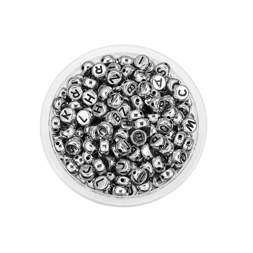 120 шт. круглые плоские акриловые бусины с буквами, разделительные бусины с буквами, свободные бусины для самостоятельного изготовления ювелирных изделий, поиск принадлежностей, аксессуары для браслетов