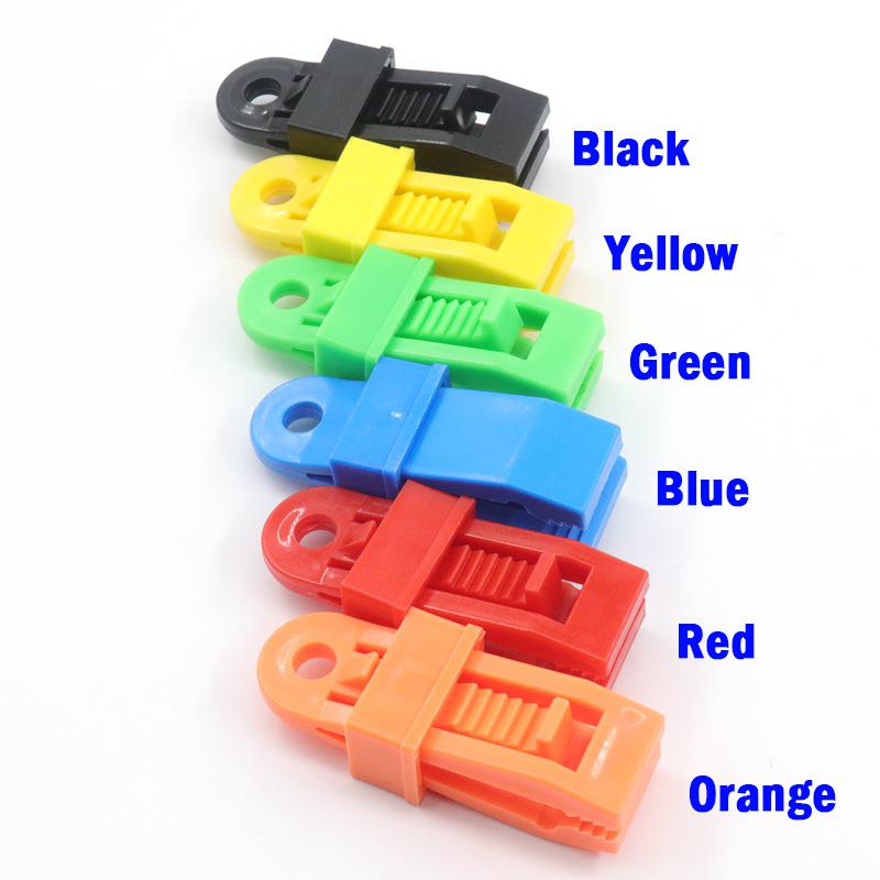 2~100Pcs Tarpaulin Clip Plastic Movable Lock Buckle Outdoor Camping Tent Clamp Home Garden Sun Shade Net Windproof Fixing Clip