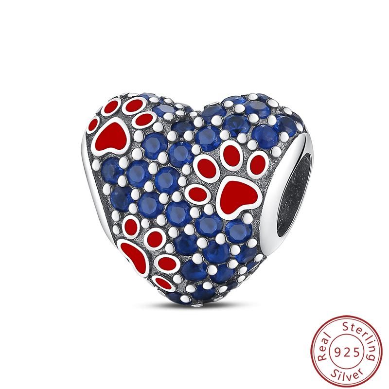 Милая серия «Кошка и собака» Медные шармы «Луна», «Бабочка», «Отпечаток лапы» 3 мм Сделай сам Изготовление изящных ювелирных изделий Подарки