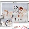 5D Diy Diamond Painting A Group of Dog  Set Full Diamond Embroidery Mosaic Art Picture of Rhinestones Decor Gift
