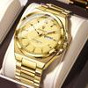 POEDAGAR Top Fashion Men Watches Stainless Steel Waterproof Luminous Classic Male Watch Date Week Men's Quartz Wristwatch Reloj